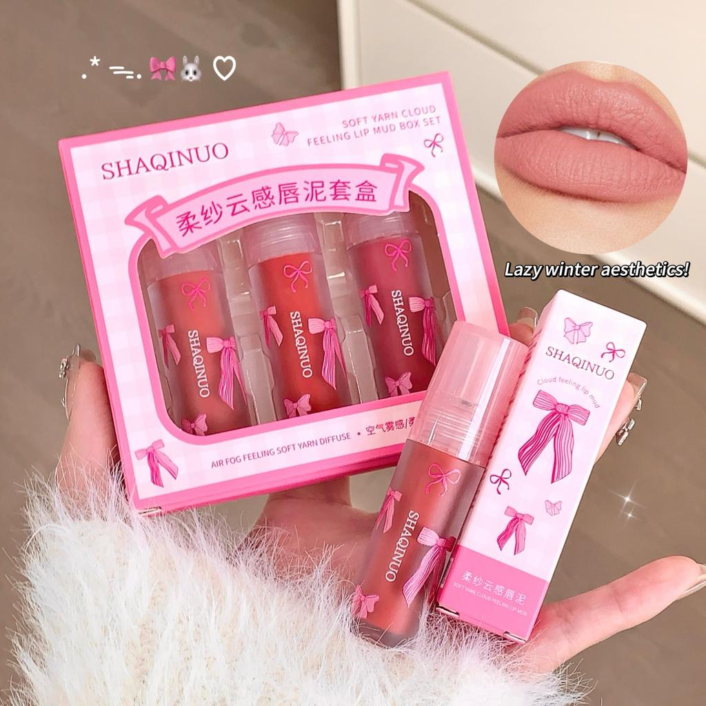 SHAQINUO Soft Yar Cloud Feeling Lip Mud