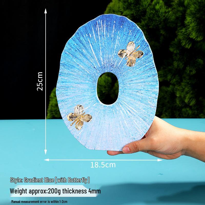 Talerz Sashimi Xianci: Wysokiej klasy ozdoby do prezentacji owoców morza - Okrągły plaster ryby do wystroju hotelowego