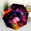1pc Flaming Anime Characters Automatic Opening and Closing Umbrella - Suitable for Various Occasions, Outdoor Activities, Lightweight and Durable