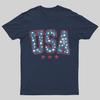 USA Stars and Stripes Geeky T-Shirt