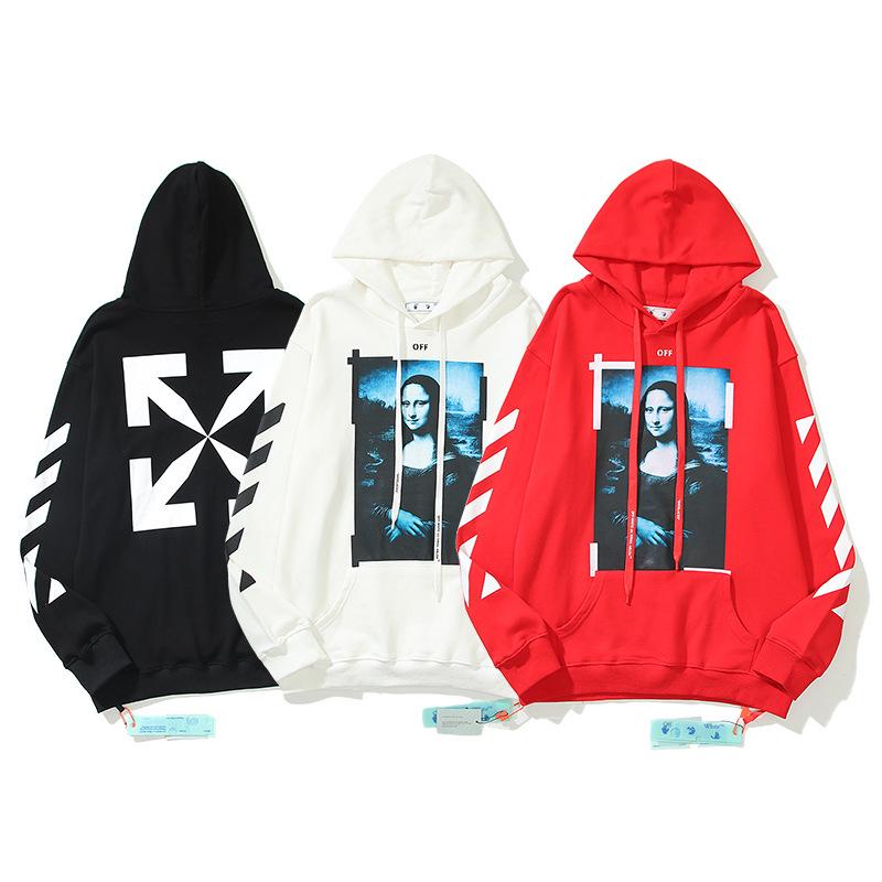 OFF-WHITE Unisex Hoodie aus Baumwoll-Frottee - Trendig & Hochwertig