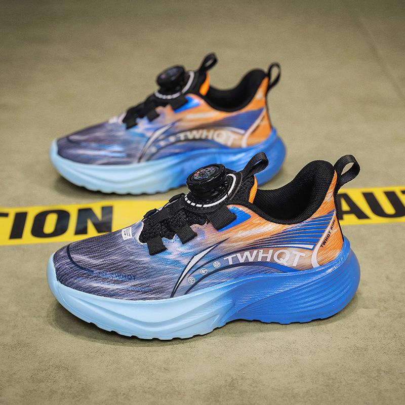 Boys shoes children's sports shoes 2025 new soft spring and autumn new comfortable shock absorption lightweight mesh breathable running shoes