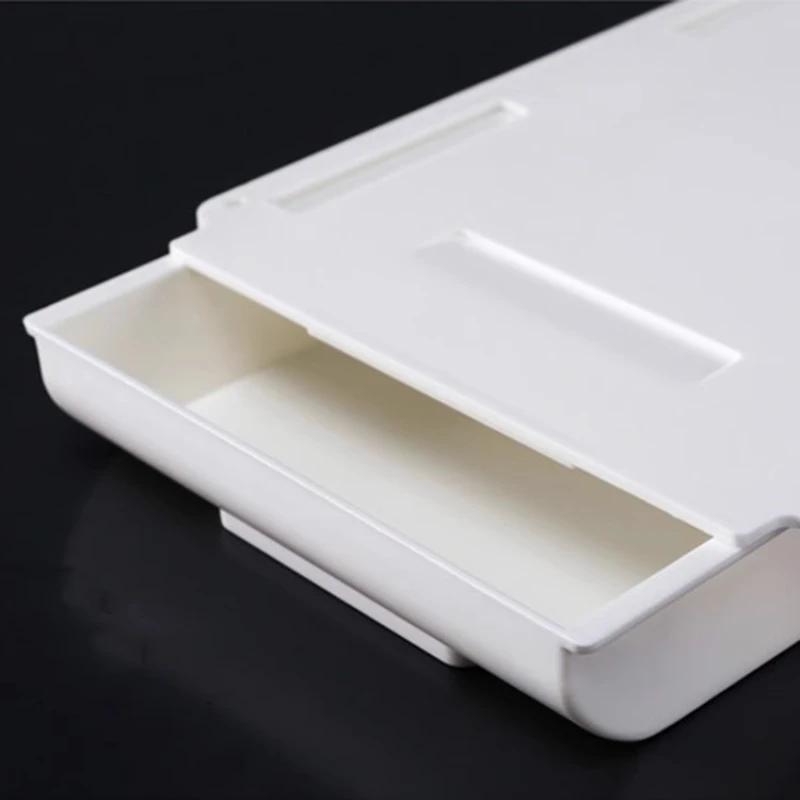 Hidden Storage Box Self-Adhesive Desk Drawer Storage Container Table Holder Boxes Simple Sundries Cosmetics Stationery Organizer