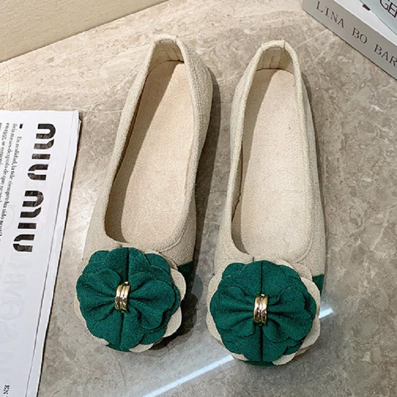 sapatos femininas zapatos de mujer women cute round toe floral spring slip on flat loafers lady plus size cool work shoes ga180