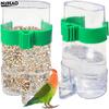 Automatischer Vogelwasserspender Vogeltränke Transparenter Vogelkäfig Wasserquelle für Wellensittich Nymphensittich Liebesvogel Kanarienvogel