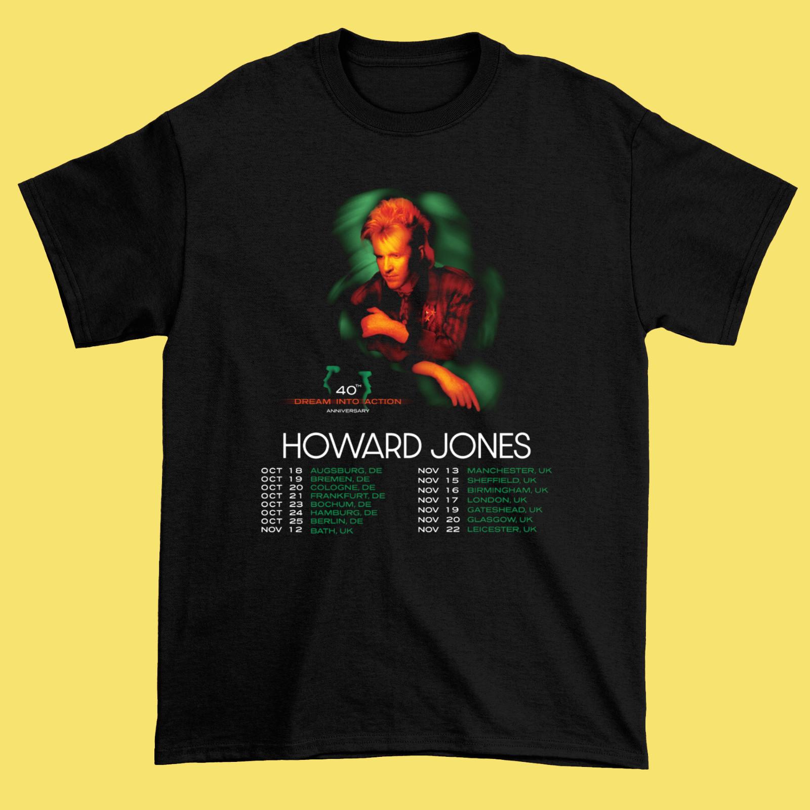 NEW HOT! Howard Jones Tour 2025 Black Cotton All size S-5XL Shirt MI408 XL