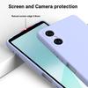 For Sony Xperia 10 VI Case Liquid Silicone Protective Phone Cover with Hand Strap