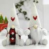 Christmas Decorations, Christmas Dolls, Home Window Christmas Ornaments, Red and Black Plaid Faceless Old Man Dolls