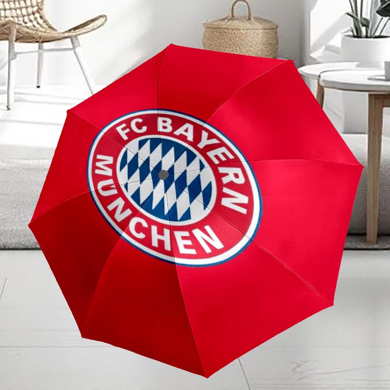 Bayern Munich Theme Automatic Umbrella, Lightweight & Portable, 8 Rib, Perfect for Outdoor Travel, Birthdays, Christmas, Gifts.