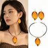 Elegant Necklace Earrings Set Vintage Choker Creative Leaf Jewelry Set  Jewelry Gifts