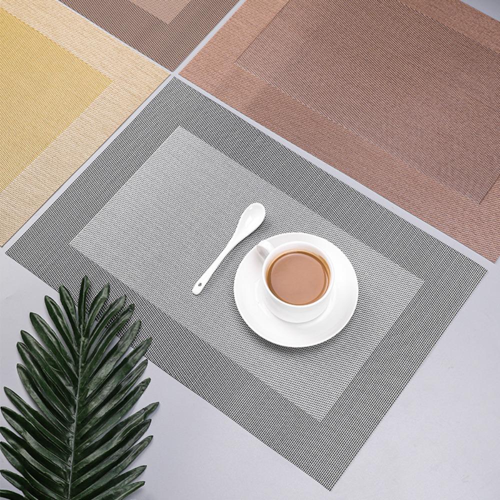 45cmx30cm Environmentally Friendly PVC Placemat Resistant Modern Placemats Insulation Mat Table Mat Western Placemat