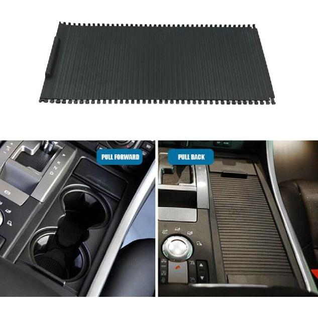 Car Interior Cup Holders Rolling Slider Panel Cover Compatible with Range Rover Sport 2005-2009 Replaces OE# FHM500032