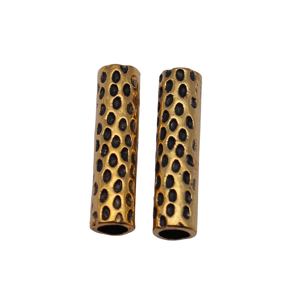 Tribal Pattern Tube Beads Charms Braided Spacer Beading For Jewelry Materials