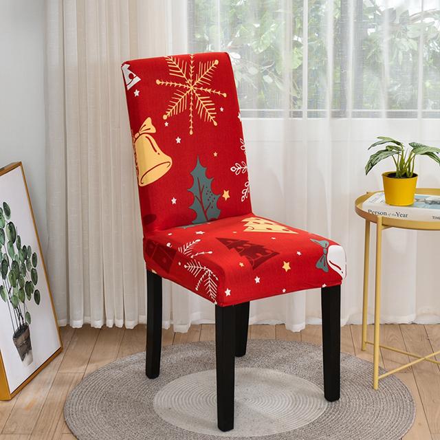 1 Stück Stuhlhussen mit Stretchdruck, staubdicht, rutschfest, für Hochzeit, Hotel, Bankett, Wohnzimmer, Büro