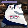 RB Leipzig Football 3 Piece Bedding Set Soft Duvet Cover Set with Pillowcases Printed Bedroom Decor Set for Home