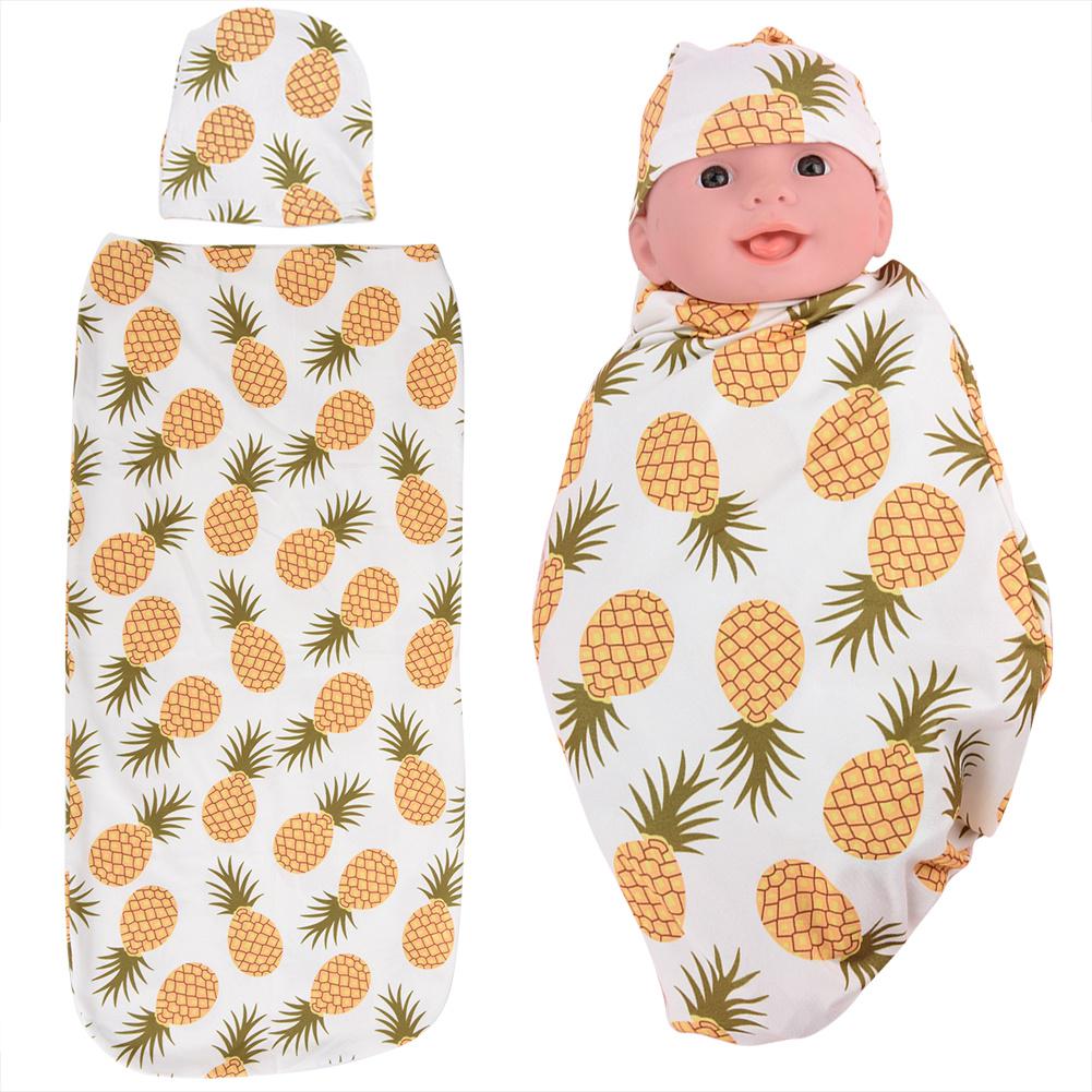 Baby Wrap Sleeping Bag with Hat Anti Shock Soft Skin Friendly Clothes for Newborns