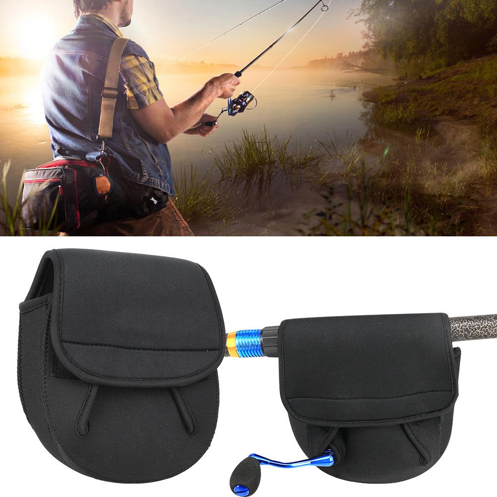 DEUKIO Outdoor Portable Fishing Reel Tackle Storage Ive Case Carrying Bag