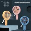 Mini Fan Silent Portable Safe Wide Application Widely Used Natural Wind Cute Cartoon Cat Shape Office Pocket Hand Press Fan for Daily Use