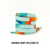 Stripes Tie-dye Laces Dazzling Blue Shoelace Colorful Flat Gradation Shoelaces Sneakers Personality Rope Men Women with The Same