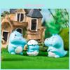Adorable Resin Dinosaur Desk Decor Colorful Cartoon Animal Ornament For Diy