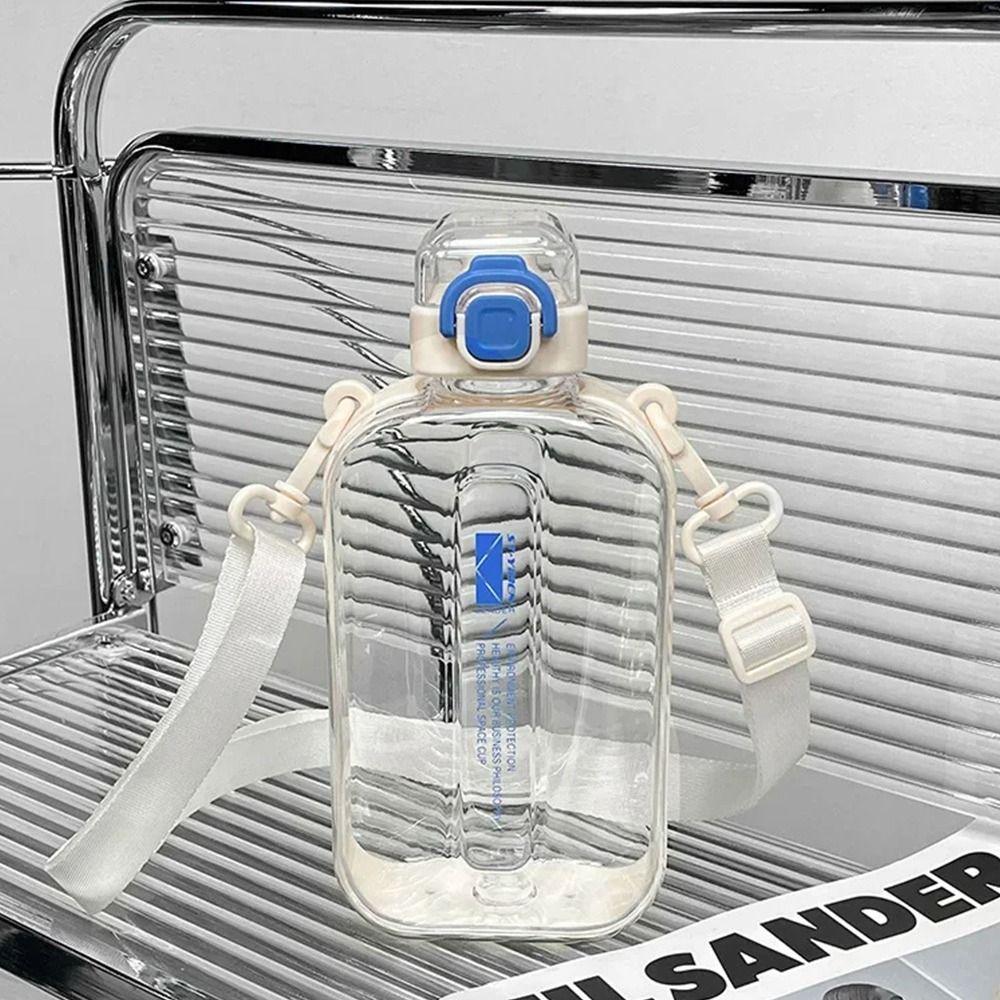 1Pcs 750ml Transparent Sports Bottle Portable Travel Canteen  Men Women Universal