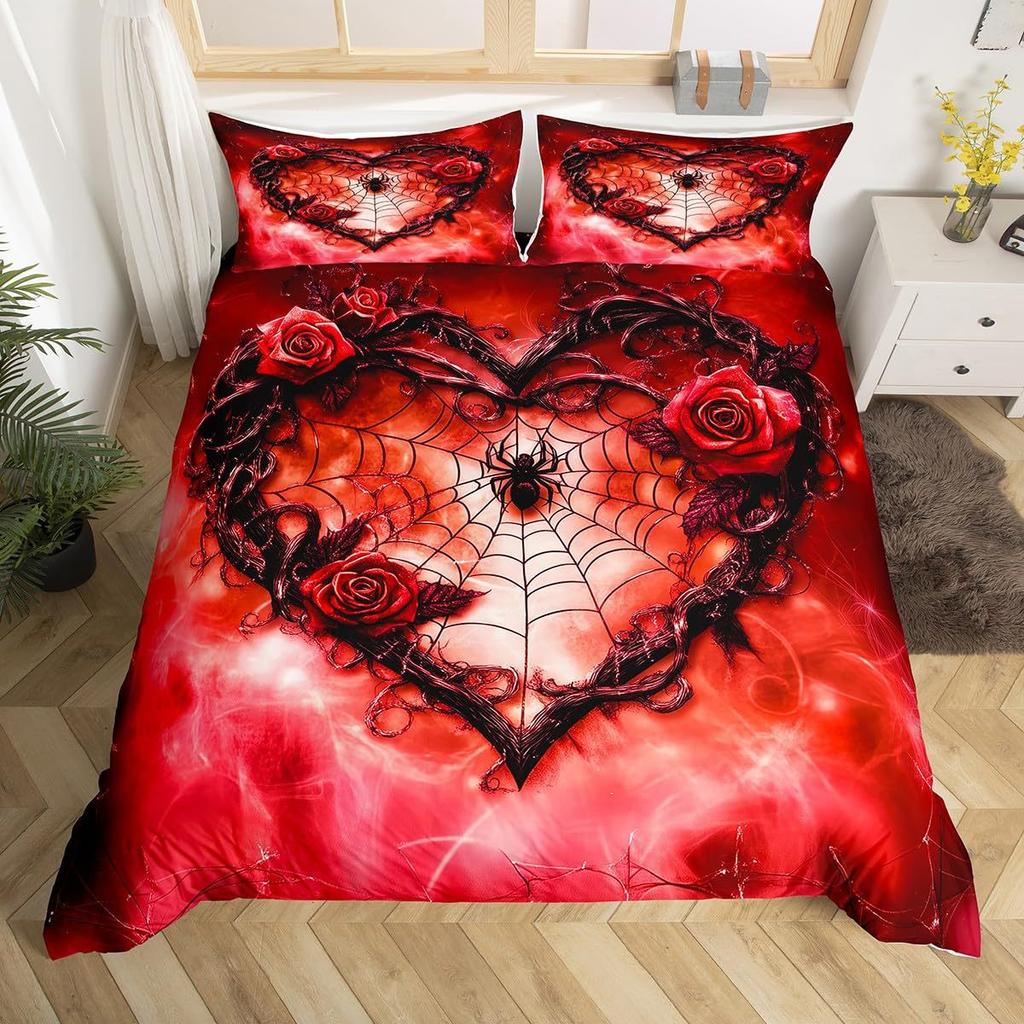 Black and White Floral Down Comforter Set Bedding Set 3-piece Coverlet Set