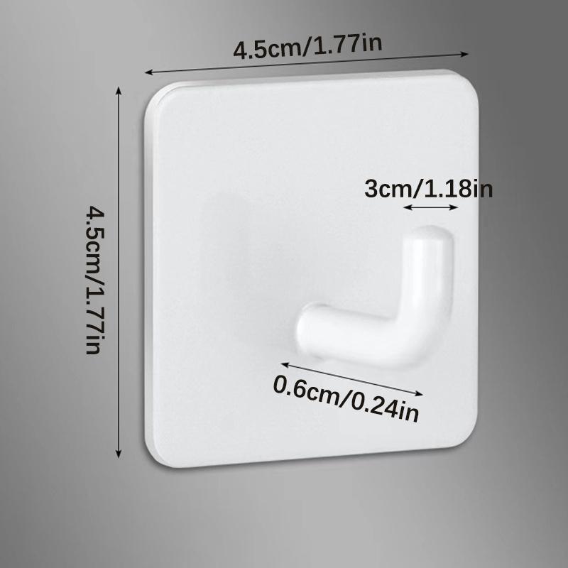 Rustfrie stålkroker Uten hulltaking Veggoppheng Sporløse Sterke Selvklebende Kroker Veggstativer Kleskroker Bak Badedørene