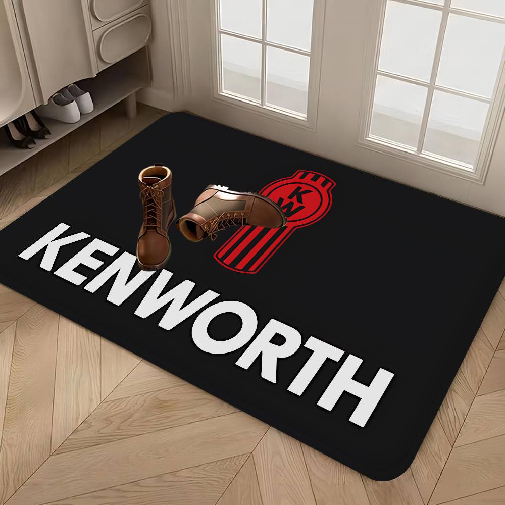 KENWORTH Logo Hallway Carpet Non-Slip Laundry Room Mat Laundry Decor Balcony Child Living Room Bedside Area Rugs