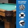 texture10Pcs Pool Table Net Bag Billiards Net Pocket Easy Install Mesh Pockets for Billiard Table Games Bar Club Family Room Use