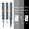 3Pcs Acrylic White/Black/Red/Blue Marker Brush Pens Art Markers for Rock Painting Stone Glass Wood Fabric Metal Tire Canvas
