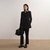 Less 2025 Autumn Merino Wool Straight Cropped Trousers