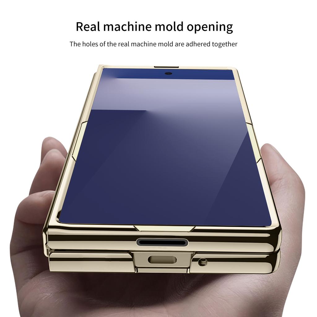 Samsung Z Fold7 Mobile Phone Case Electroplated Pc Phantom Large Hole Transparent Fold7 Fold Screen Protection Case