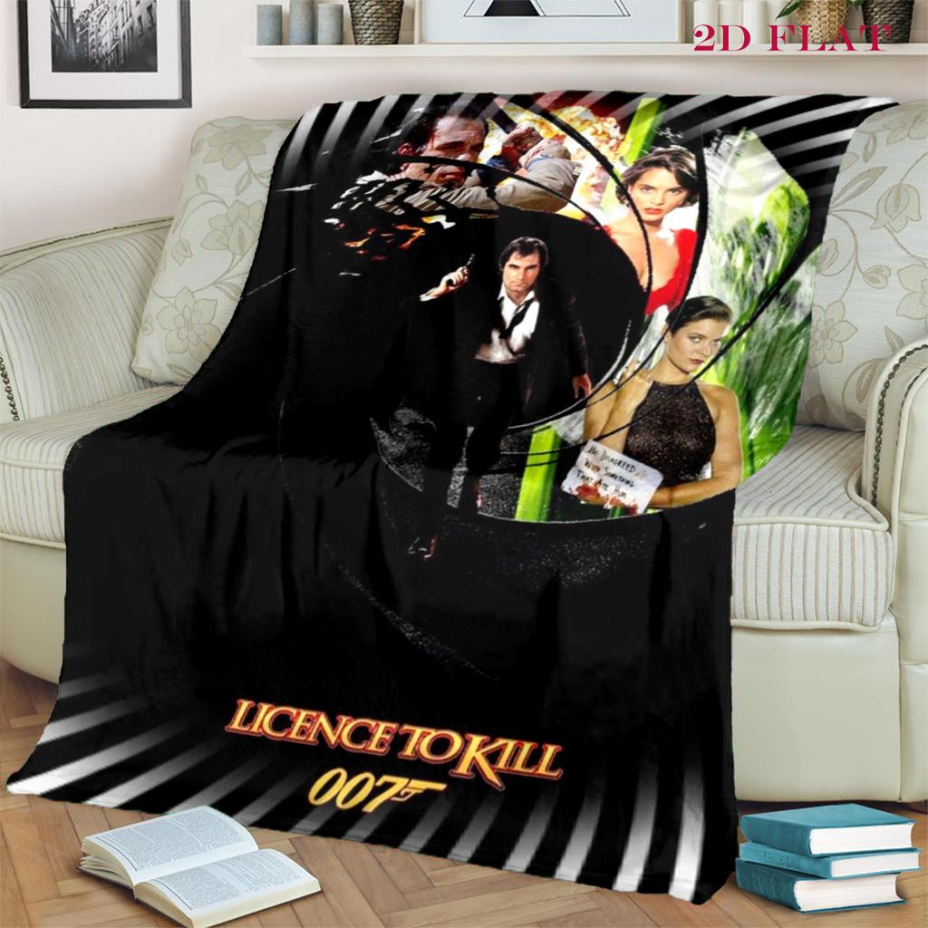 007: Spectre - Espionage Intrigue blanket sofa blanket Camping trip bedroom Outdoor plush blanket Digital printing
