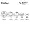 Vankula 2pcs Ear Plug Tunnels 316L Stainless Steel Piercing Captive Hoop Ear Gauges Weights for Flesh Piercing Body Jewelry
