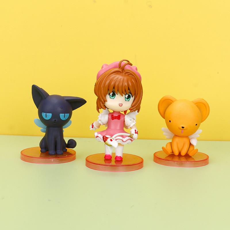 Pvc Charming Cardcaptor Sakura Collectible Cake Decoration Figures With Designs Six
