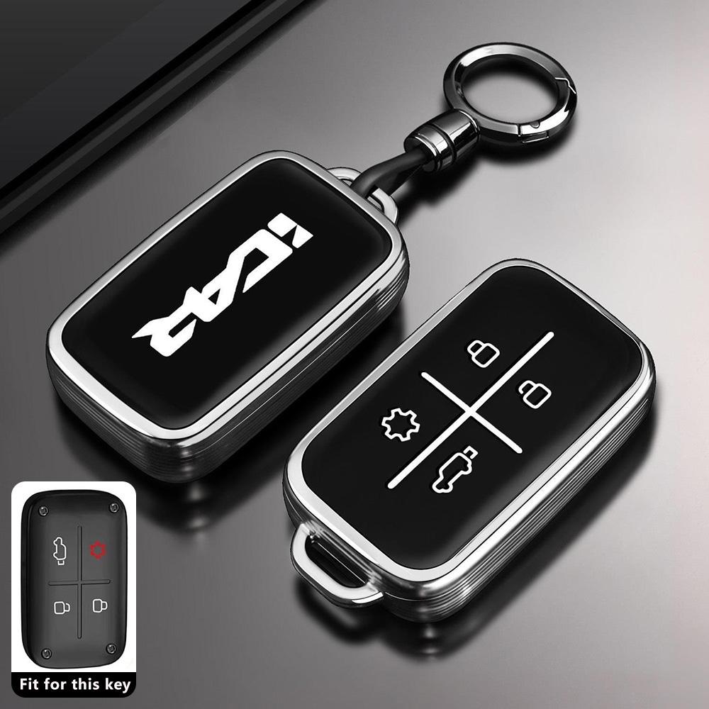 Tpu Car Key Case For Chery Icar V27 Accessories Reev Car-Styling Keychain Remote Cover Shell Housing Ring Holder Fob
