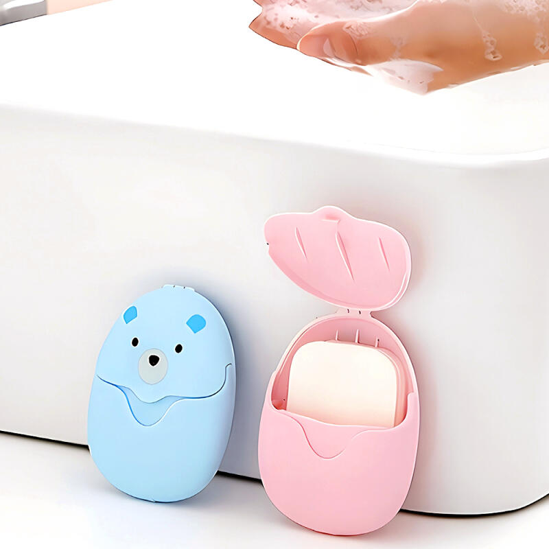 Brain Bunny Bear Paper Soap Portable Disposable Mini