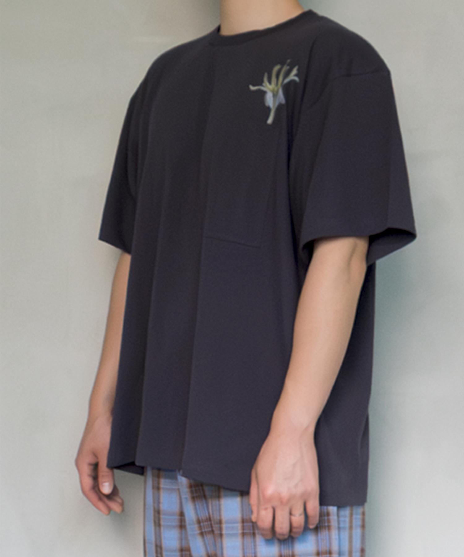 Ogi Graphic Point Gray Short Sleeve T-Shirt Dark Grey