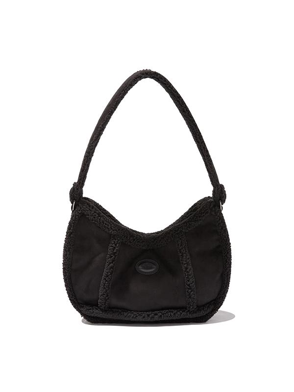 Kirsh Mustang Suede Fur Hobo Bag [Black]