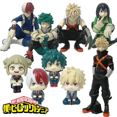 New Anime My Hero Academia Midoriya Izuku Bakugou Katsuki Ochaco Uraraka Anime Figure Toys for Kids Christmas Gift