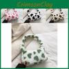 Cozy And Stylish Small Handheld Tote Bag For Women With Plush Heart And Zipper Closure