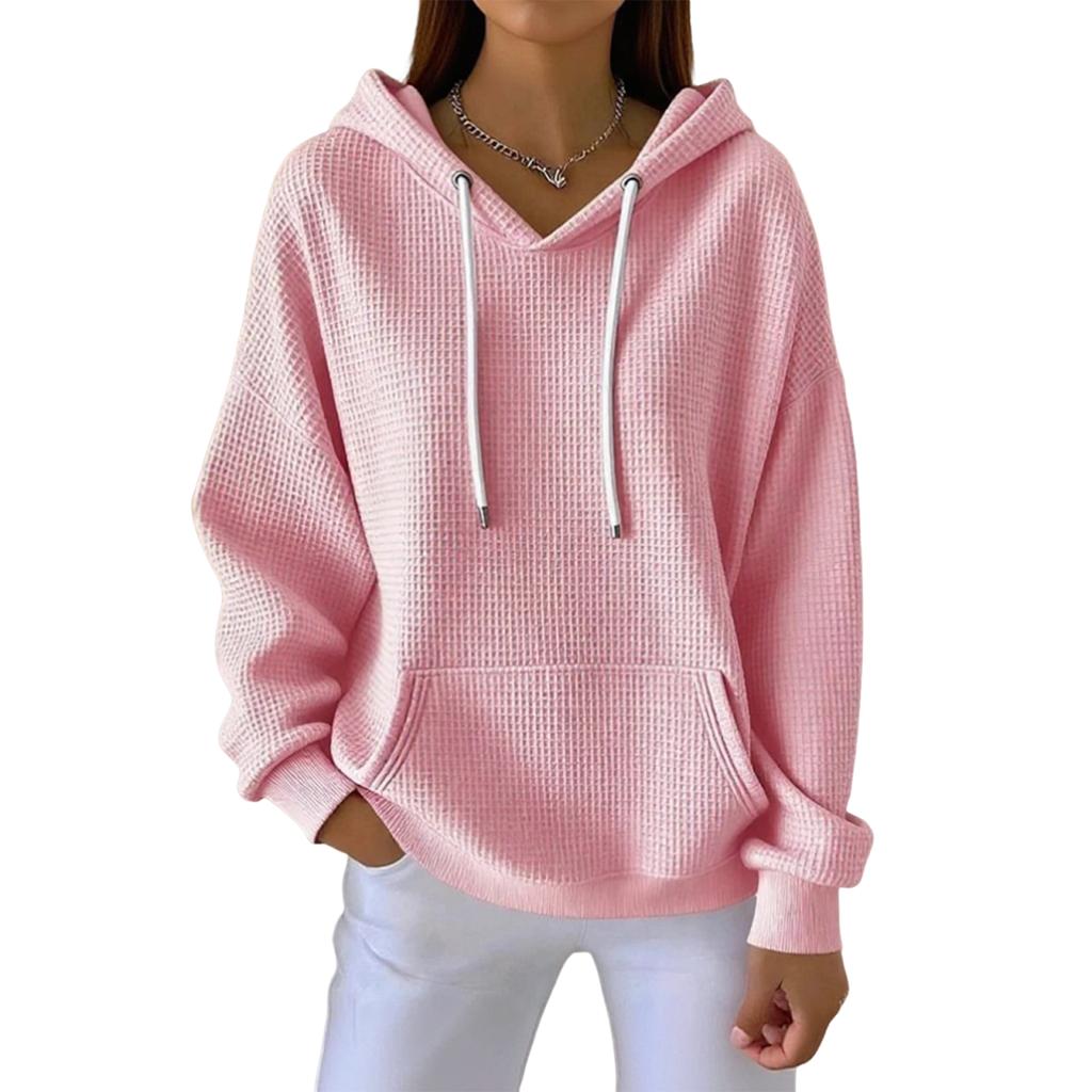 Women's Fashion Casual Solid-color Long-sleeved Sweatshirt