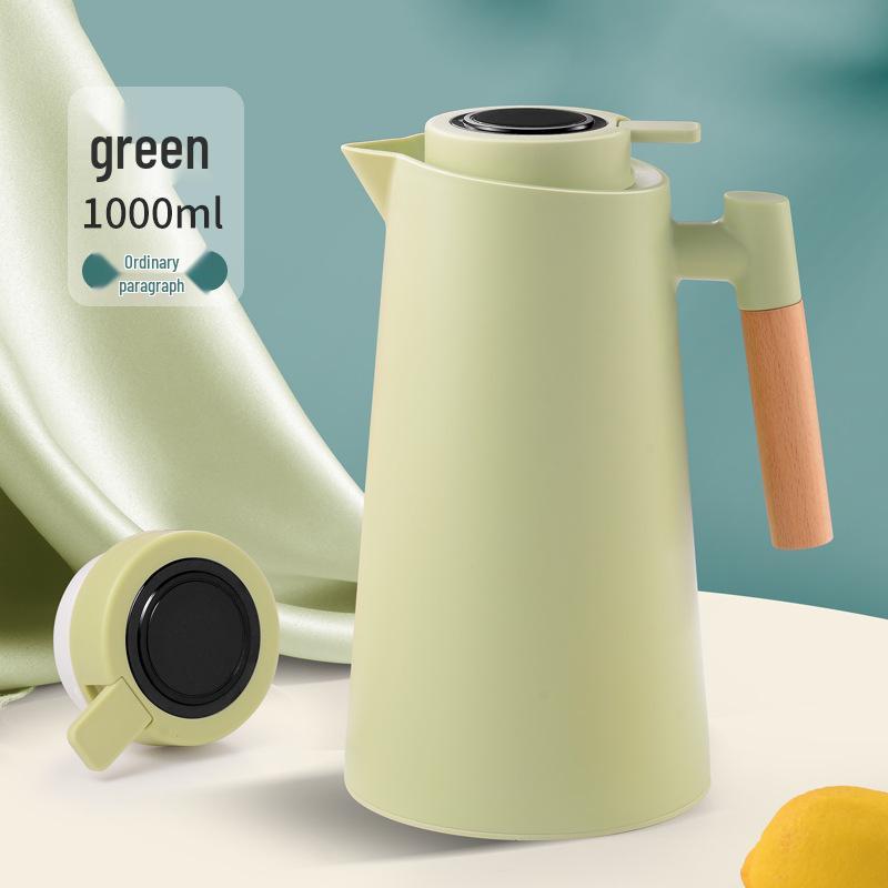 Smart Press-Type Insulated Kettle with Glass Liner - Large Capacity Household Thermos