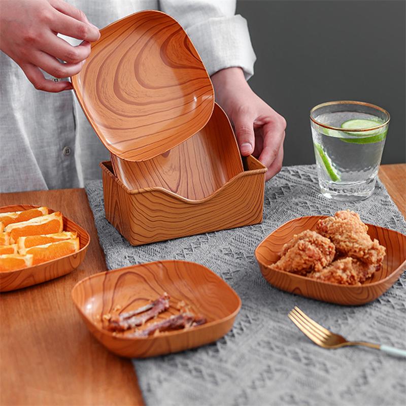 Bone Spitting Dish Chinese Square Snack Dried Fruit Cake Snack Tea Art Multi Functional Tray