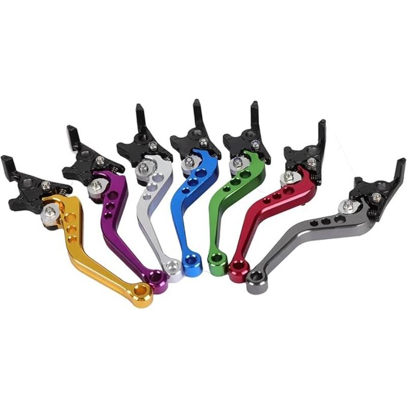 Universal Aluminum Brake & Clutch Levers for 125cc Motorcycle - CNC Dual Disc Replacement Handles (1 Pair Set)