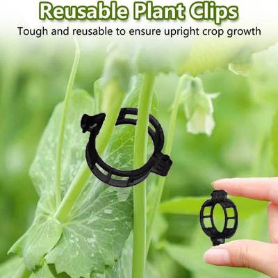 Plant Support Clips Plastic Clips for Securing Plants Reusable Plant Fixing Clips Garden Clips for Tomato Vine Climbing Plants Vegetables