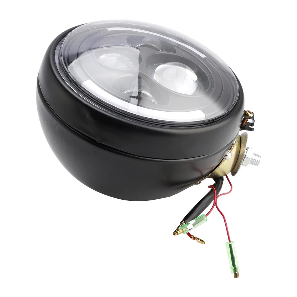 Multifunctional 7" Round Led Headlight Fog Lamp Custom Fits For Racer Bobber Chopper