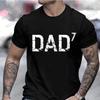 Men's Clothing DAD 3 T Shirt for Men Tops Black Dad T-shirts Dad of 3 Tshirts Husband Tee Clothes Short Sleeve Tee Shirts Homme