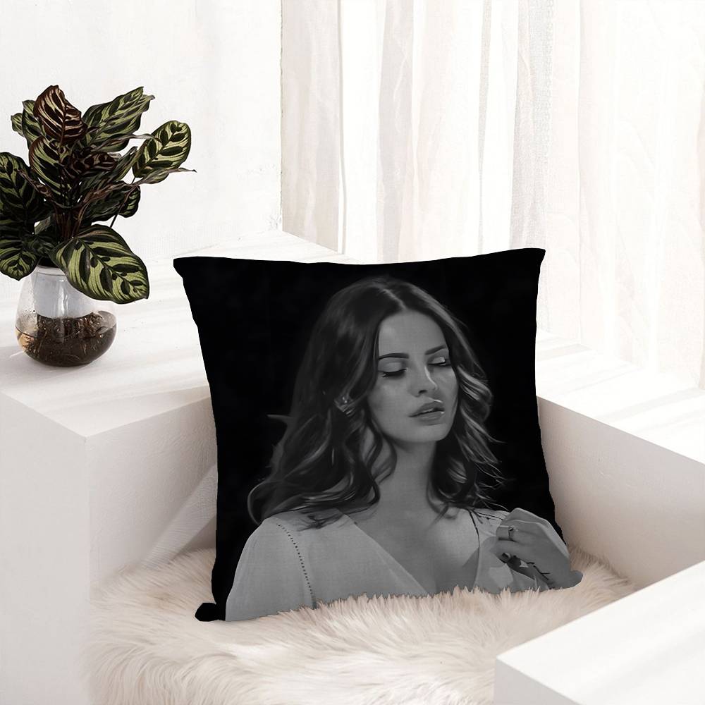 Pop Singer Lana Del Rey Cushion Cover Pillowcase Upholstery Sofa Throw Pillow Home Decor Pillowcas