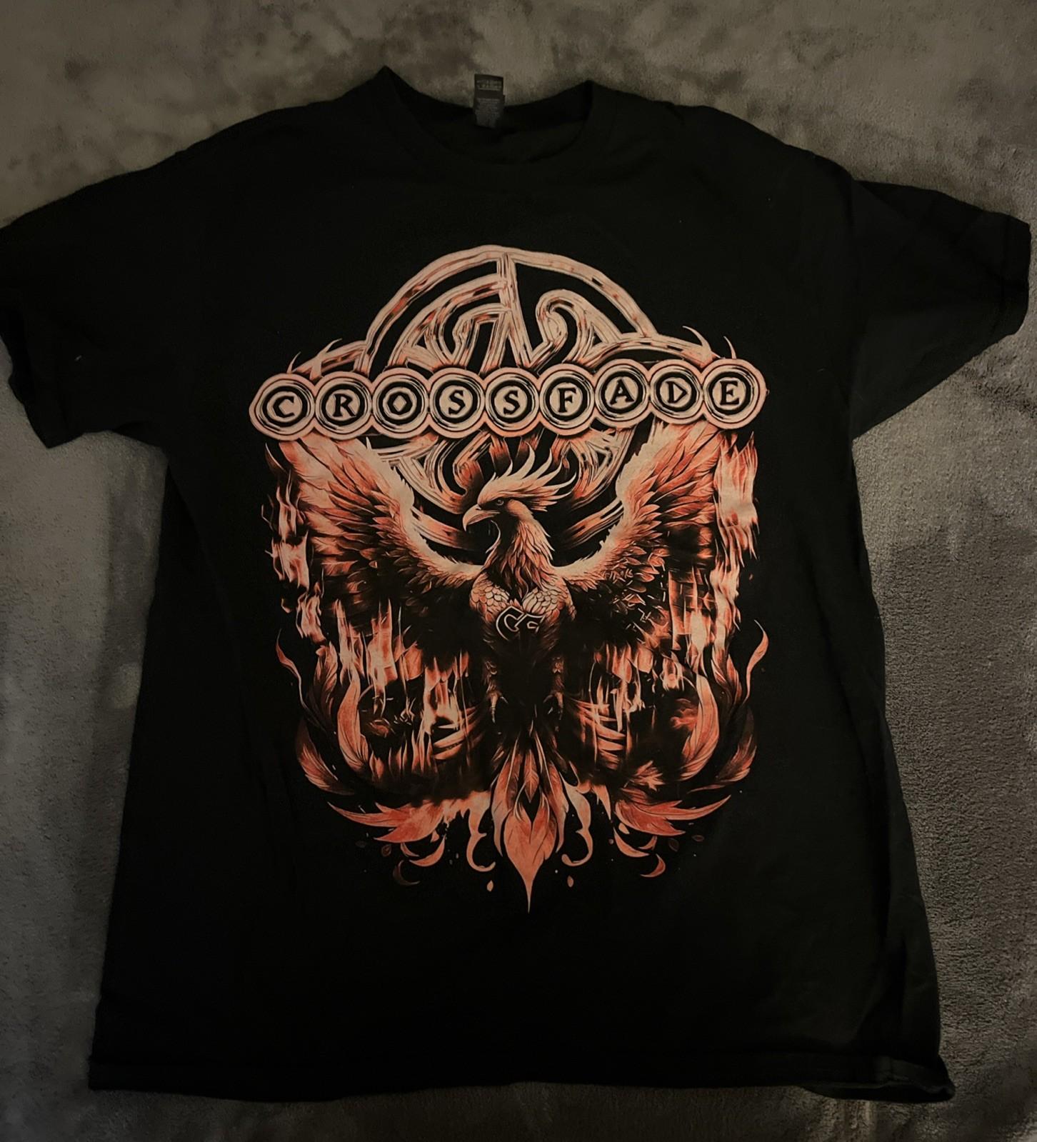 Crossfade Band T Shirt Black Mens Size Medium Unisex T-Shirt XXXXL